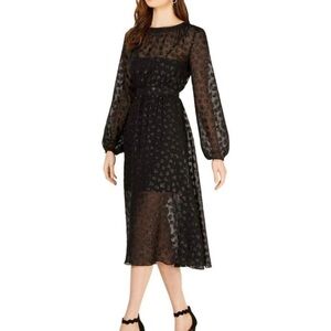 Avec Les Filles Black Heart Appliqué Dress 6